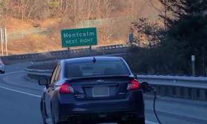 Car Drives Off With Gas Hose Attached