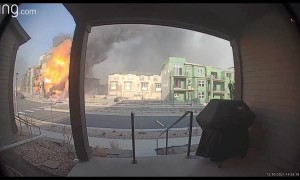Raging Fire Captured by Ring Camera