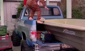 Child Has Rough Fall on Christmas Morning