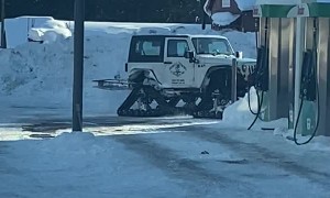 Unique Jeep Specially Suited for Snow