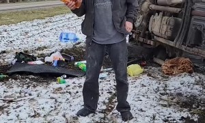 Civilians Help Alleged Drunk Driver After Accident