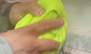 Shirt Freezes While Inflated by Wind