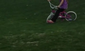 Daughter's Downhill Bike Ride Goes Poorly