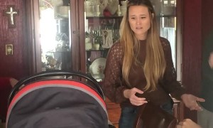 Surprising Family With Newborn on Thanksgiving
