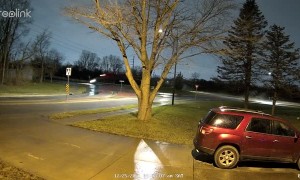 Car Catches Air on Christmas