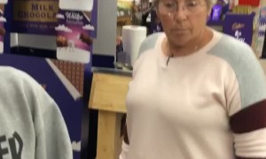 Nosy Woman Worries about Gummy Worms