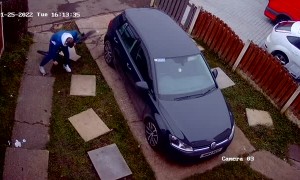 Biker Slams into Slab