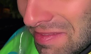 Guy Makes Snot Bubble Disappear