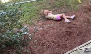 Little Girl Full Sends off Deck
