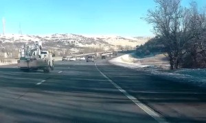 Car Loses Control and Flips Through the Air