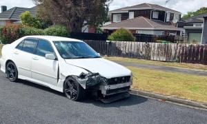 Car Crash Sends Passengers Flying Off Hood