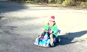 Dad Modifies Child's Rally Cart Toy