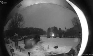 Icy Steps Turn Into Slip-and-Slide