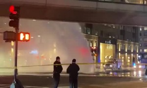 Major water main break occurs in Downtown Boston