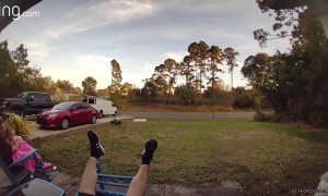 Husband Falls Backwards on Broken Rocking Chair