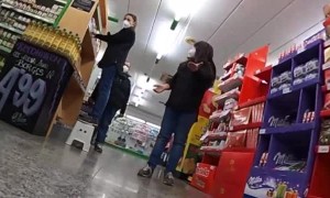 RC Car Inside Supermarket Entertains Employees
