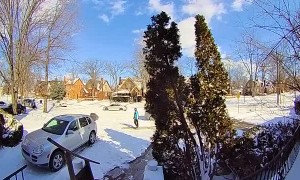 Delivery Driver Frustrated by Hard to See Address