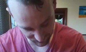 Cat Contemptuously Watches Owner Eat