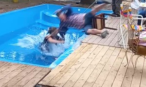 Siblings End Up in Swimming Pool