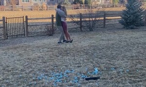 Sweater Ruined During Gender Reveal