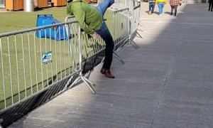 Attempt to Jump Fence Fails