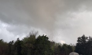 Tornado Filmed Passing Home in Elgin, TX