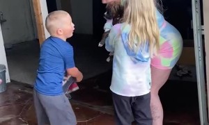Parents Surprise Siblings With Puppy