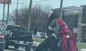Dog Rides with Owner on Motorcycle