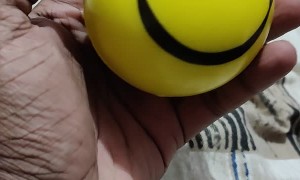 Squishing a Happy Ball