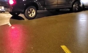 Truck Driver Rams Car Repeatedly