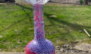 Moving Beads in Glass Bottles