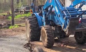 6-Year-Old Loads Tractor