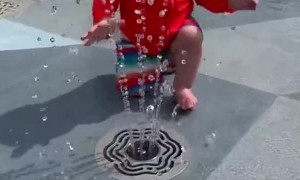 Baby's a Big Fan of Water
