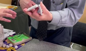 Magician Mark Lewis Performs an Impressive Card Trick