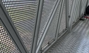 Workers on Scaffold Ambushed by a Falcon