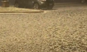 Hail Hits Paragould, Arkansas