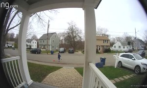 Kicked Ball Makes a Basket