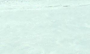 Retrieving Truck Fallen Halfway Through Ice Ends up Sinking