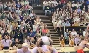 Cheer Team Drops Dude