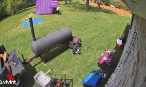 Bounce House Starts Blowing Away at Birthday Party
