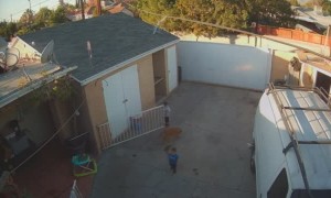 Toddler Gets Whacked by Closing Fence