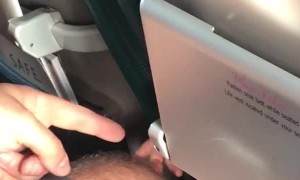 Baby Pulls at Leg Hairs on Plane