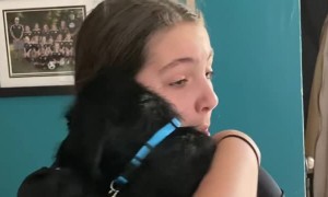 Daughter in Total Disbelief with New Puppy Surprise