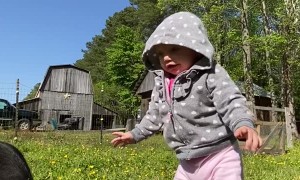 Baby Loves Her Piggies