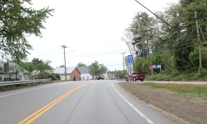 Driver Makes Bad Turn and Pulls Over