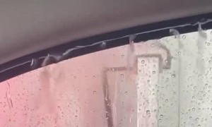 Occupants Get Wet During Car Wash