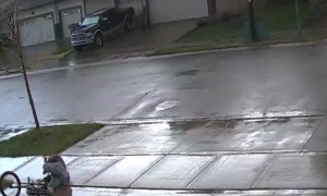 Bike Trick Puts Dad on His Back