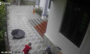 Lightning Strikes Very Close in Vietnam