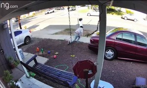 Uncle and Sons Trip Over New Christmas Lights