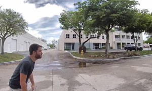 Grape Catch From a Motorcycle